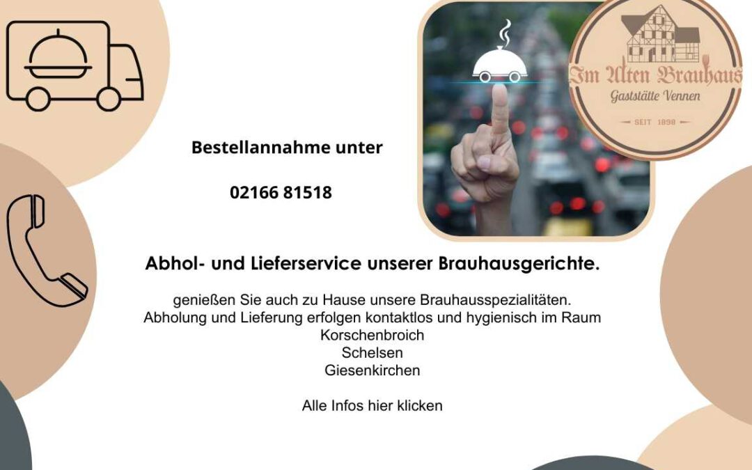 Abhol- und Lieferservice während des Lockdowns