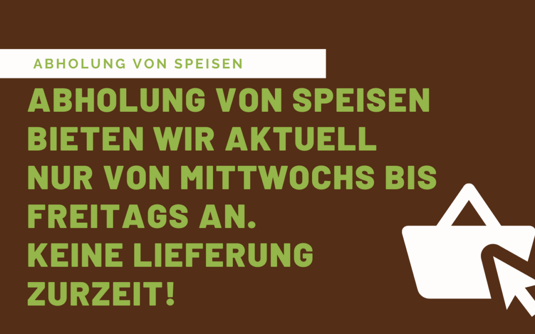 Abholung von Speisen