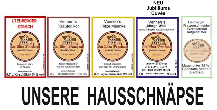 Unsere Hausschnäpse