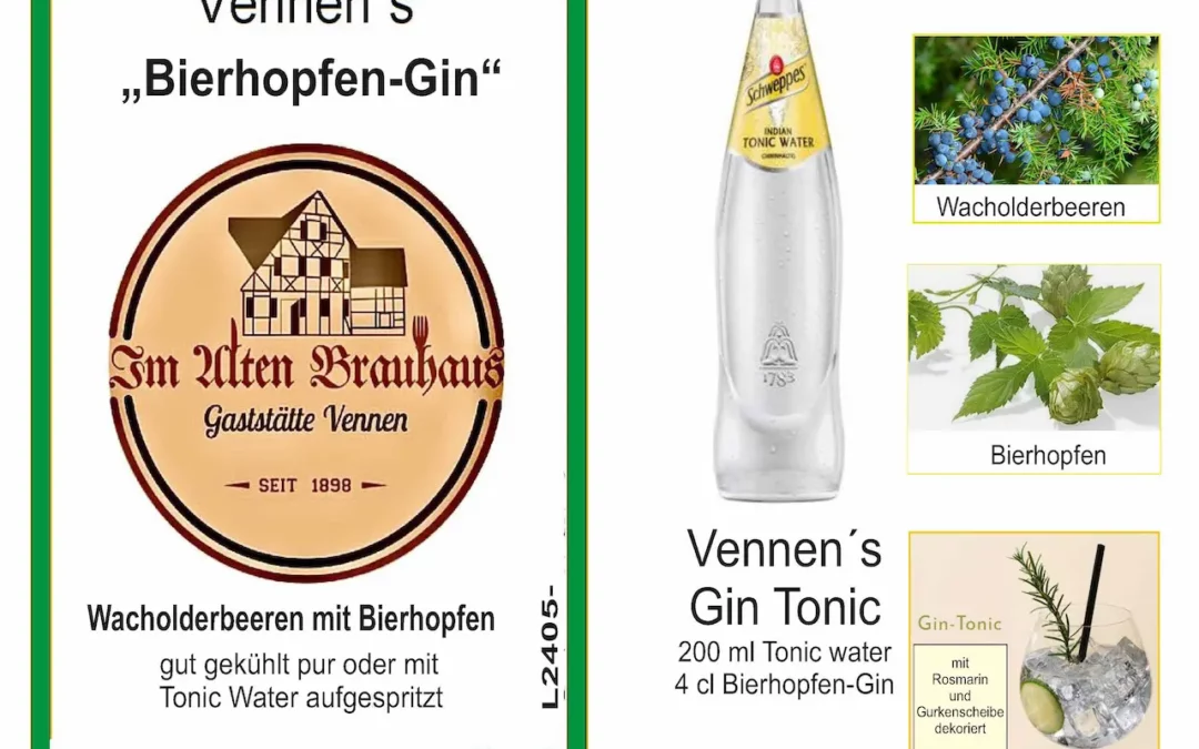 Neu im Sortiment: Vennen’s Bierhopfen Gin