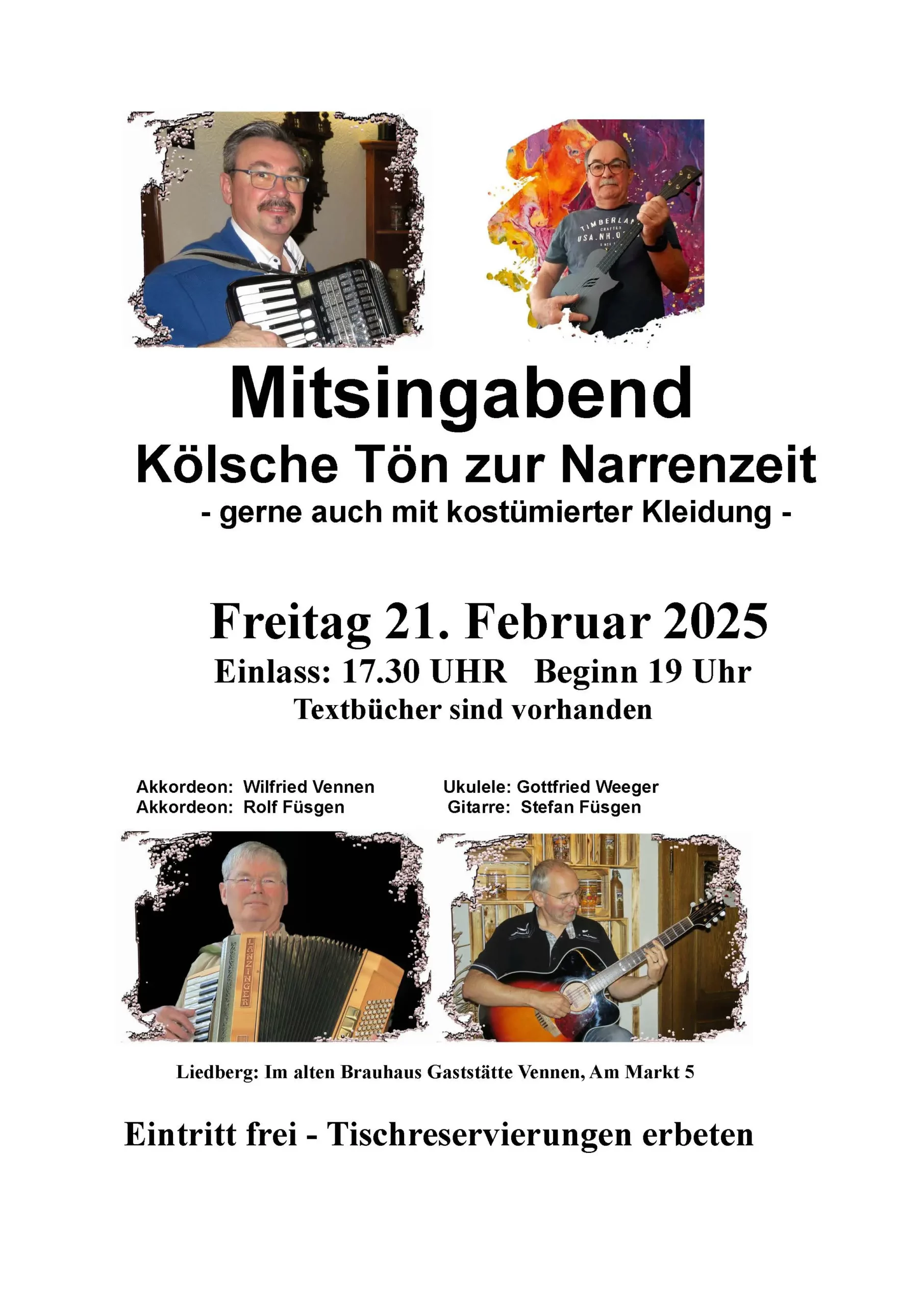 Mitsingabend in Liedberg