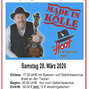 F.M.Willizil 28.3.26 Plakat