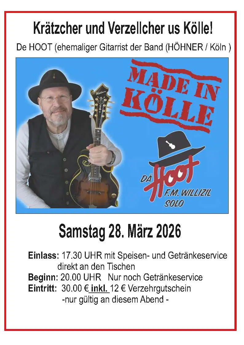 F.M.Willizil 28.3.26 Plakat