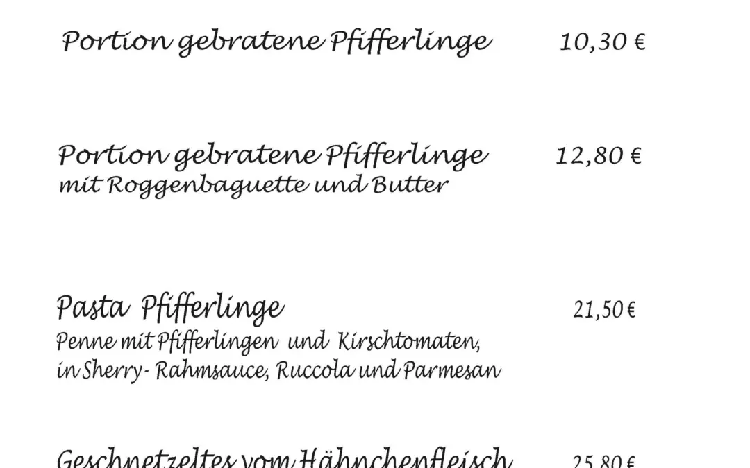 Pfifferlinge – der Sommer auf dem Teller