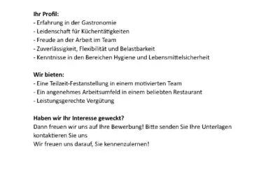 Gastro-Liebe? Werde Teil unserer Küchen-Crew!