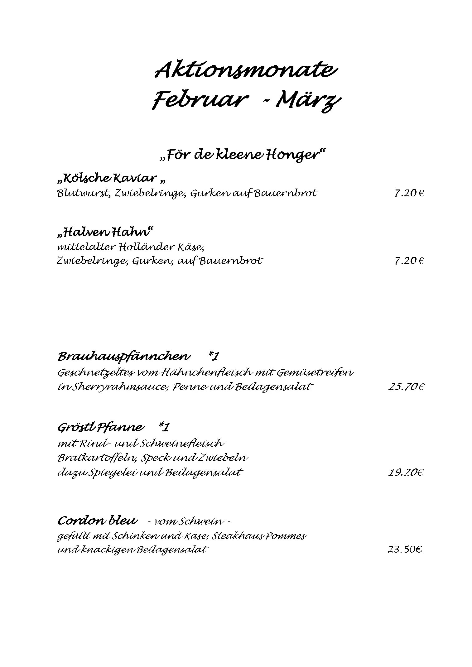 Aktionsmonate.Februar und März 2026 Speisekarte-im-Alten-Brauhaus